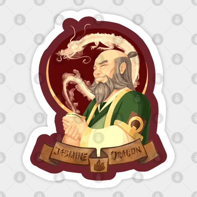 uncle iroh Jasmine dragon Sticker by sadistenan